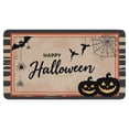 thumbnail image 1 of Pumpkin Skull Bat Spider Door Mat,Non-Slip Doormat Happy Halloween Low-Profile Door Mat 17x30 Inch Switch Rug for Winter Holiday Home Kitchen, 1 of 6