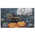 thumbnail image 1 of Pumpkin Skull Bat Spider Non-Skid Doormat x Inch Happy Halloween Pumpkin Absorbing Throw Rugs Switch Rug for Entryway Porch Entryway Kitchen, 1 of 7