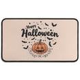 thumbnail image 1 of Pumpkin Skull Bat Spider No Slip Door Mat - Innovative Design 30x17 Inch Happy Halloween Absorbing Throw Rugs Switch Rug for Entryway Porch Entryway Home, 1 of 7