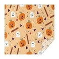 thumbnail image 1 of Pumpkin Skull Bat Spider Square Table Cloth Wrinkle Resistant Washable Happy Halloween Tablecolths Tablecloth for Dining Kitchen Restaurant Birthday (52x52 Inch), 1 of 6