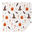 thumbnail image 1 of Pumpkin Skull Bat Spider Square Table Cover Wrinkle Resistant Washable Happy Halloween Table Covers Table Cloths for Halloween Party Decoration (42x42in), 1 of 6