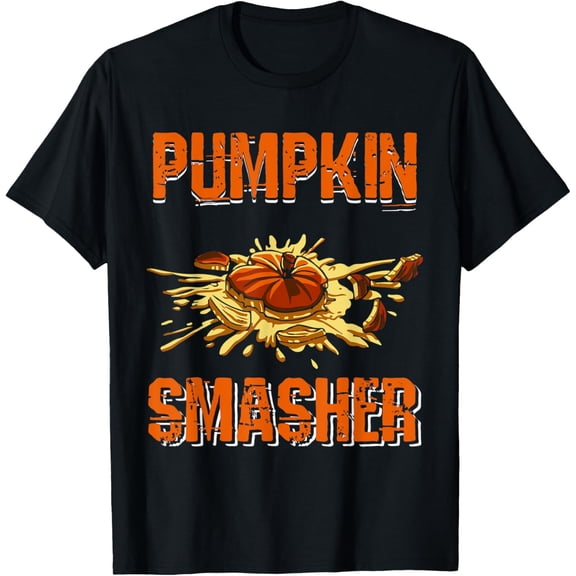 Pumpkin Smasher Halloween Fall Holiday Trick Treat T-Shirt