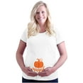 thumbnail image 1 of Pumpkin Smuggler Cute Halloween Mama Women's Maternity T Shirt Tee Brisco Brands S, 1 of 7