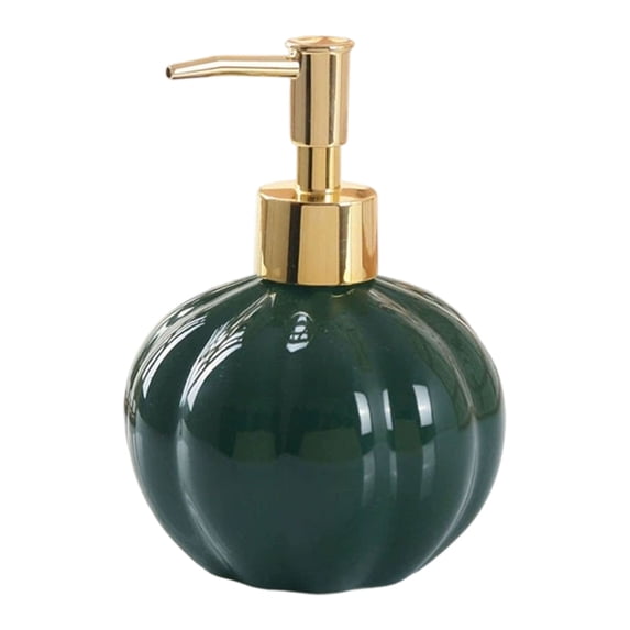 Pumpkin Soap Dispenser, Ceramic Fall Hand Pump Bottle, Glazed Lotion Dispenser for Bathroom, Kitchen Countertop & Thanksgiving Decor