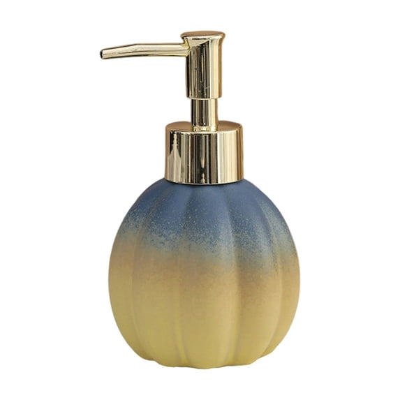 Pumpkin Soap Dispenser,Halloween Pumpkin Shape Liquid Soap Dispenser Pump,Soap Dispenser with Pump,200ml Kitchen Sink & Bathroom Hand Soap Dispenser,Soap Dispenser for Home,5.5 × 3.3 in Blue
