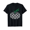 thumbnail image 1 of Pumpkin Soccer Ball Lazy Halloween Costume Cool Sport T-Shirt, 1 of 5