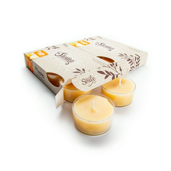Pumpkin Souffle Tealight Candles Multi Pack - 12 Beige Premium Scented Tea Lights - Shortie's Candle Company