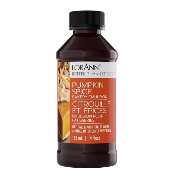LorAnn Oils Pumpkin Spice Flavoring For Baking - Emulsion Pumpkin Spice Extract Substitute - 4 oz