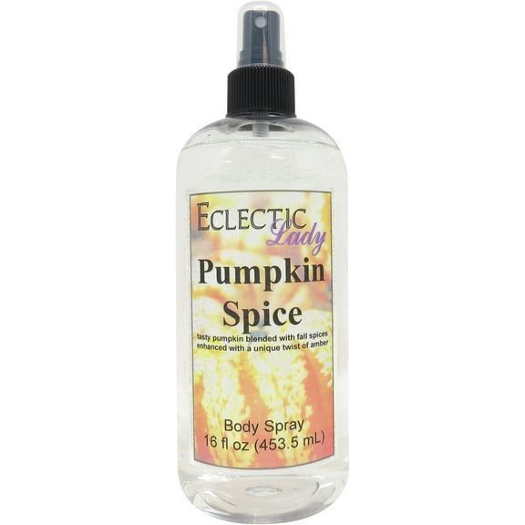 Pumpkin Spice Body Spray, Eclectic Lady, Hydrating Mist, Unisex, 16 oz