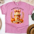 thumbnail image 1 of Pumpkin Spice Coffee Club T-Shirt | Fall Latte Lovers Graphic Tee for Women, Azalea, Size 3XL, 1 of 6