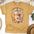 thumbnail image 1 of Pumpkin Spice Coffee Club Tee | Fall Coffee Graphic Shirt | Unisex Casual T-Shirt, Gold, Size S, 1 of 6