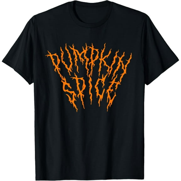Pumpkin Spice Funny Heavy Doom Black Metal Music Halloween T-Shirt100% pure cotton short-sleeved shirt for both men and women
