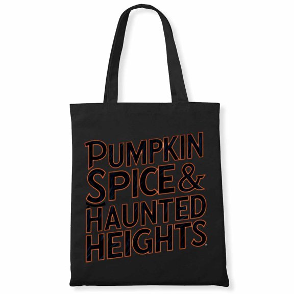 Pumpkin Spice & Haunted Heights Last Minute Halloween Costume Canvas Bag 1Pc