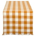 thumbnail image 1 of DII Heavyweight Check Fringe Table Runner, 1 of 4