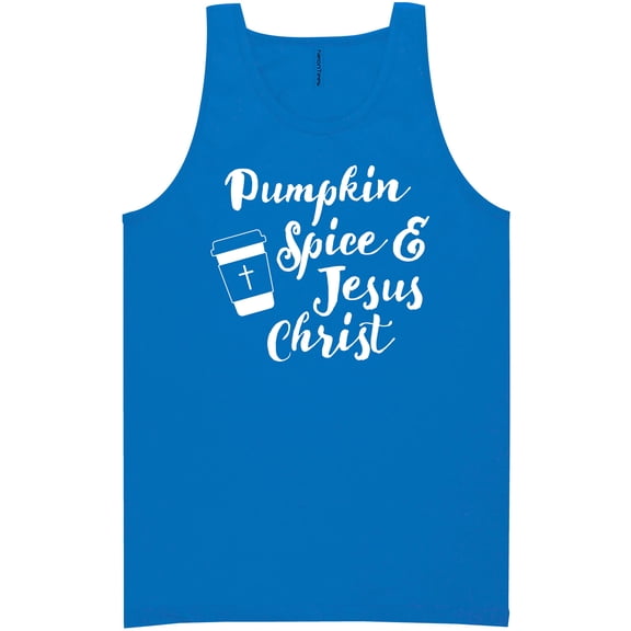 Pumpkin Spice & Jesus Christ Neon Tank Top
