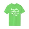thumbnail image 1 of Pumpkin Spice & Jesus Christ Short Sleeve Neon T-Shirt, 1 of 1