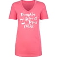 thumbnail image 1 of Pumpkin Spice & Jesus Christ Womens V-Neck T-Shirt, 1 of 2