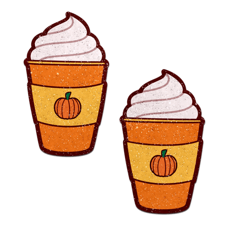 Pumpkin Spice Latte Breast Pasties Nipple Covers by Pastease