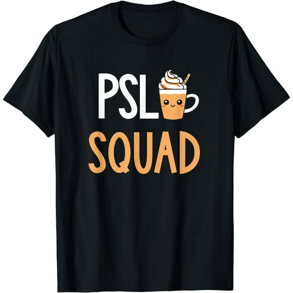 Pumpkin Spice Latte Squad Coffee Lover Cute Halloween Kawaii T-Shirt