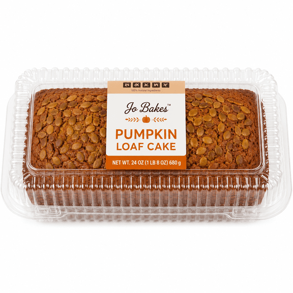Pumpkin Spice Loaf Cake, 24 oz Soft & Moist Bakery Style JO BAKES