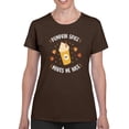 thumbnail image 1 of Pumpkin Spice Makes Me Nice T-Shirt Women -Smartprints Designs, Female 3X-Large, 1 of 4