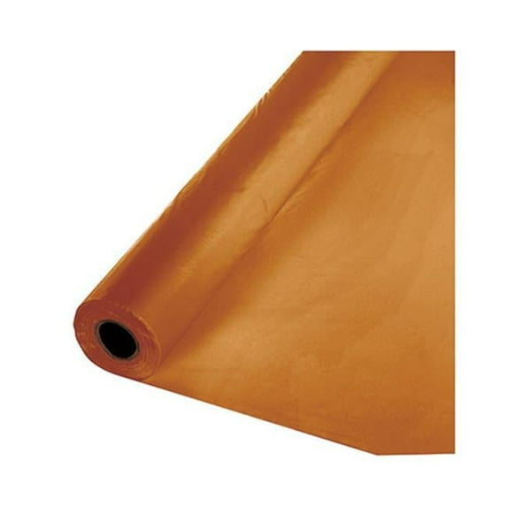 Pumpkin Spice Orange Plastic Banquet Roll, each