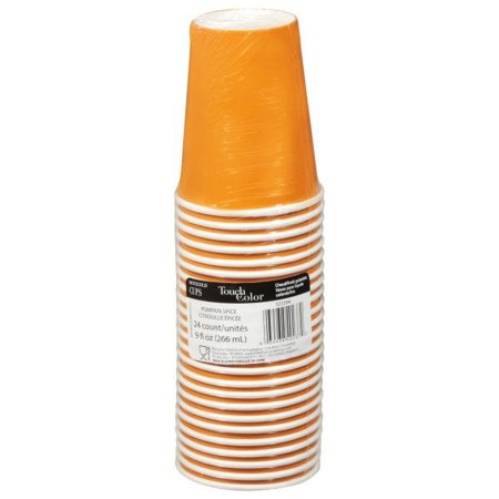 Touch of Color Hot & Cold Pumpkin Spice Paper Cups - Party Supplies
