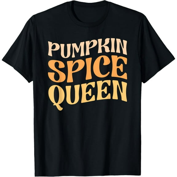 Pumpkin Spice Queen PSL Coffee Lover Retro Fall Autumn T-Shirt