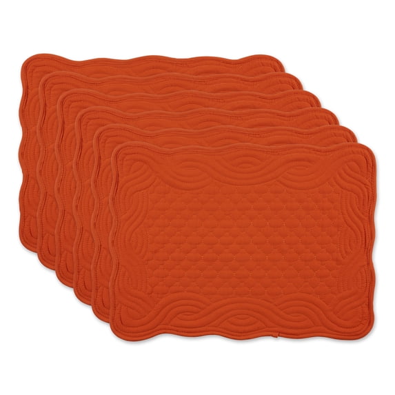 Pumpkin Spice Quilted Farmhouse Placemat (Set of 6)
