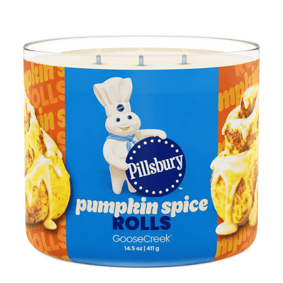 Pumpkin Spice Rolls 3-Wick Scented Candle, 14.5 oz Glass Jar