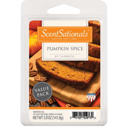 ScentSationals Pumpkin Spice Scented Wax Melts, 5 oz (Value Size)