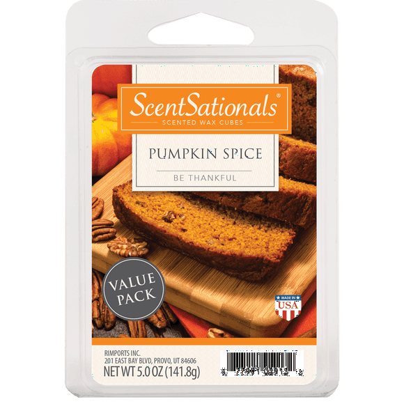 ScentSationals Pumpkin Spice Scented Wax Melts, 5 oz (Value Size)