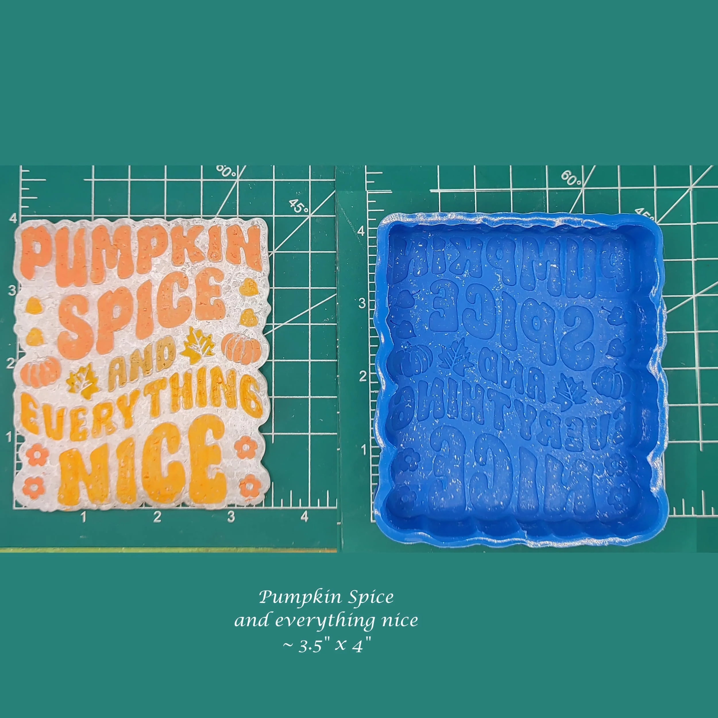 Pumpkin Spice Silicone freshie Mold