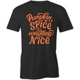 thumbnail image 1 of Pumpkin Spice T-Shirt | Cute Autumn Black Tee Gift, 1 of 5