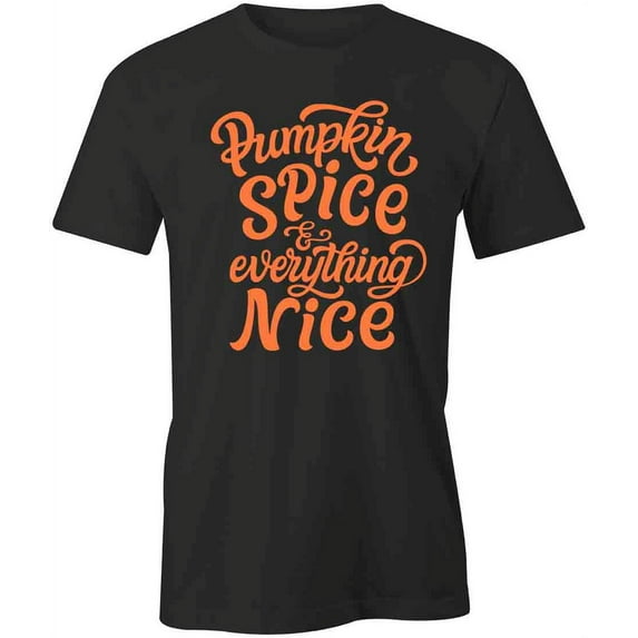 Pumpkin Spice T-Shirt | Cute Autumn Black Tee Gift