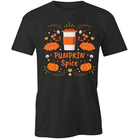 Pumpkin Spice T-Shirt | Cute Autumn Black Tee Gift