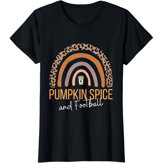 Pumpkin Spice and Football Boho Fall Tee For Women T-Shirt