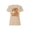 thumbnail image 1 of Pumpkin Spice and Spooky Vibes Women's T-shirt, 1 of 3