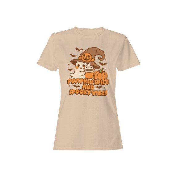 Pumpkin Spice and Spooky Vibes Women's T-shirt