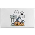 thumbnail image 1 of Pumpkin Spooky Non-Skid Door Mat - Innovative Design x Inch Halloween Pumpkin Ghost Absorbing Welcome Mat Switch Rug for Entryway Porch Entryway Bathroom, 1 of 7