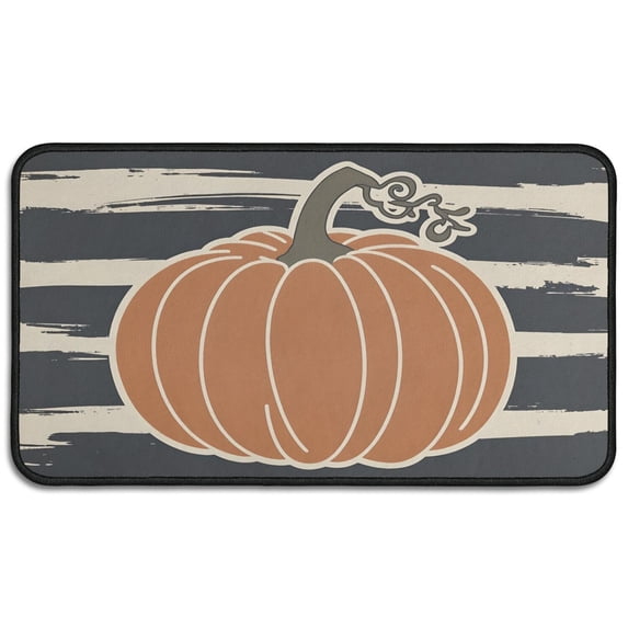 Pumpkin Spooky Non-Slip Door Mat - Innovative Design 30x17 Inch Happy Halloween Absorbing Welcome Mat Switch Rug for Entryway Porch Entryway Home