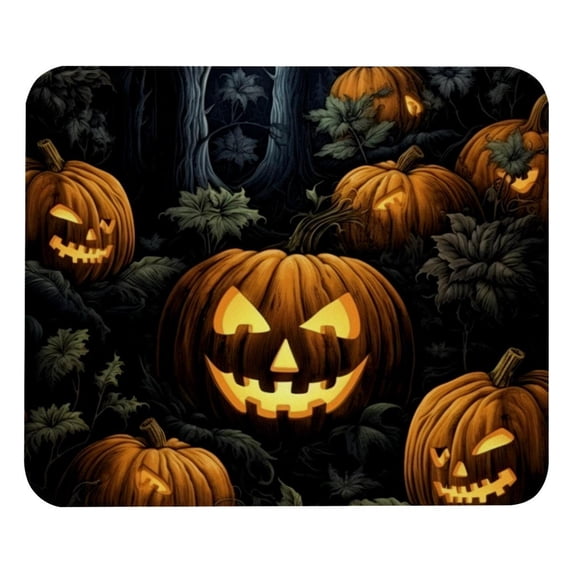 Pumpkin Square 8.3x9.8 Inch Non-Slip Rubber Bottom Printed Mousepad Desk Mat Gaming Mousepad for Office and Gaming
