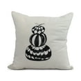 thumbnail image 1 of Pumpkin Stack 18 Inch Cream Halloween Print Decorative Throw Pillow, 1 of 2