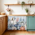 thumbnail image 1 of Pumpkin Starfish Sink Skirt 11"Wx13"L,Dustproof Under Sink Curtain with Self Adhesive Tape,Blue Thanksgiving Coastal Autumn Cabinet Curtain Cover for Bathroom Vanity,RV,Kitchen Cabinet Storage Shelf, 1 of 9