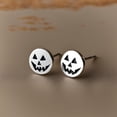 thumbnail image 1 of Pumpkin Sterling Silver 925 Halloween Stud Earrings For Women, 1 of 1