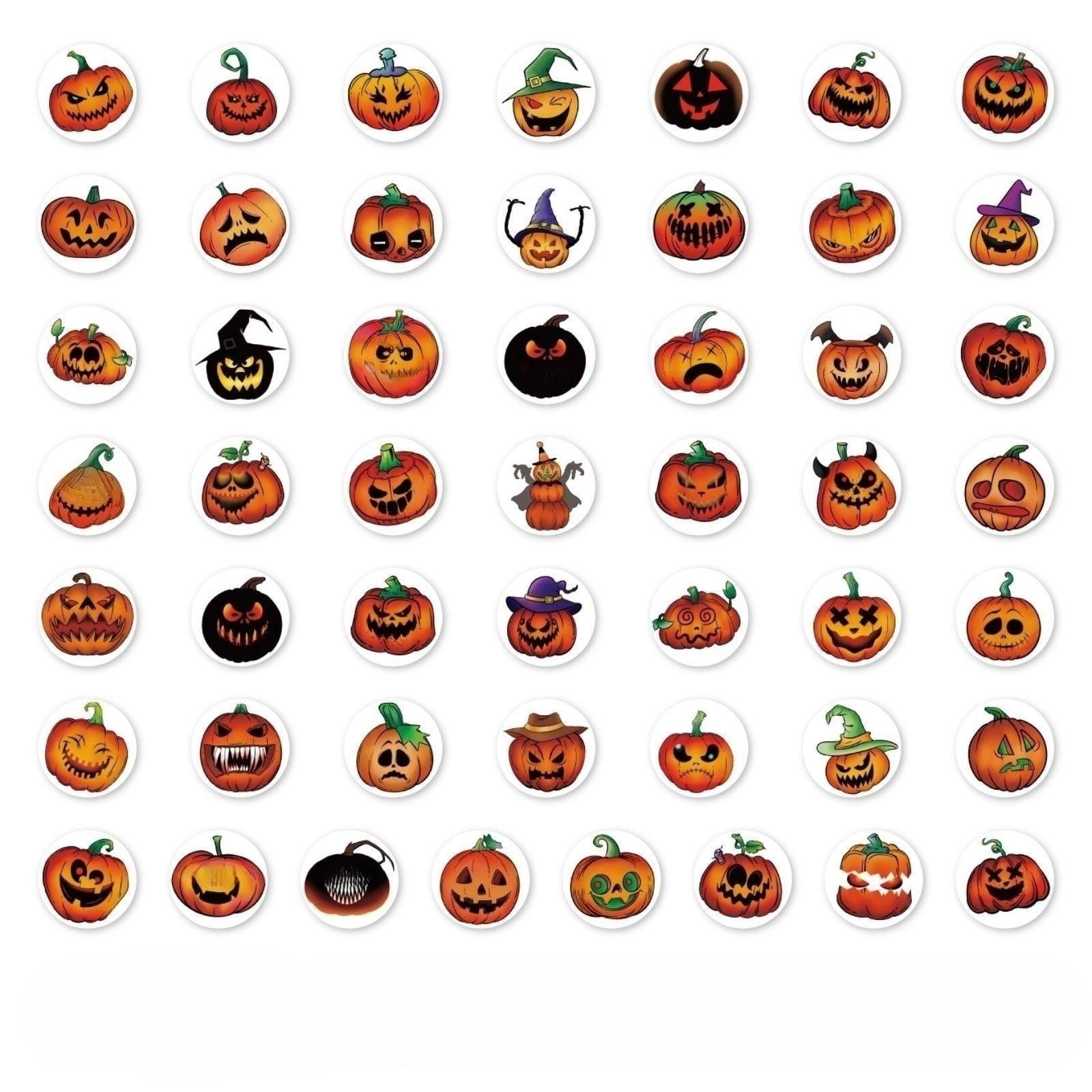 Pumpkin Stickers 200 Sheets/Roll Stickers for Water Bottles