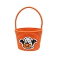 thumbnail image 1 of Pumpkin Storage Basket | Woven Cotton Rope Toy Organizer Bin | Cute Halloween Candy Bowl, Trick or Treat Bag, Boo Gift, Stuffer Filler | Multipurpose Basket with Handles for toddler, baby & Kids, 1 of 4