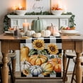 thumbnail image 1 of Pumpkin Sunflower Table Runner, Autumn Thanksgiving Kitchen Dining Table Decoration for Home Party Decor 13x108 Inches, 1 of 9