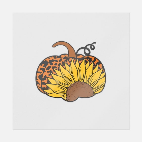 Pumpkin Sunflower Transfer