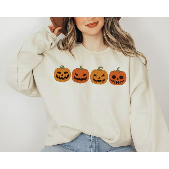 Pumpkin Sweatshirt, Pumpkin Sweater, Jack O Lantern Sweatshirt, Halloween Crewneck Sweatshirt, Halloween Sweater, Spooky Season, Fall Hoodie
